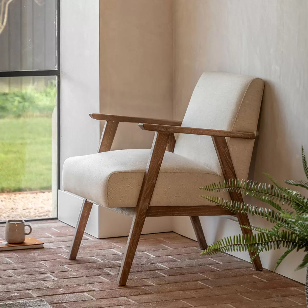 NEYLAND ARMCHAIR NATURAL LINEN