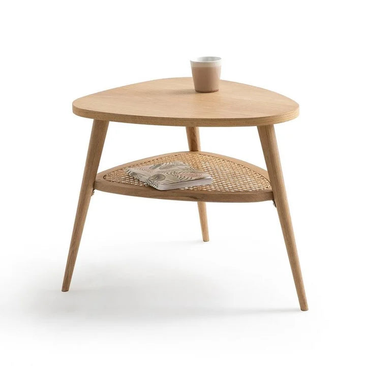 TIER CANE SIDE TABLE IN NATURAL