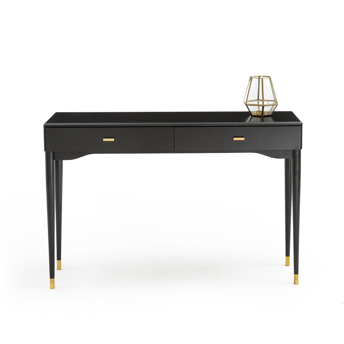 NOVANI CONSOLE TABLE WITH 2 DRAWERS IN BLACK