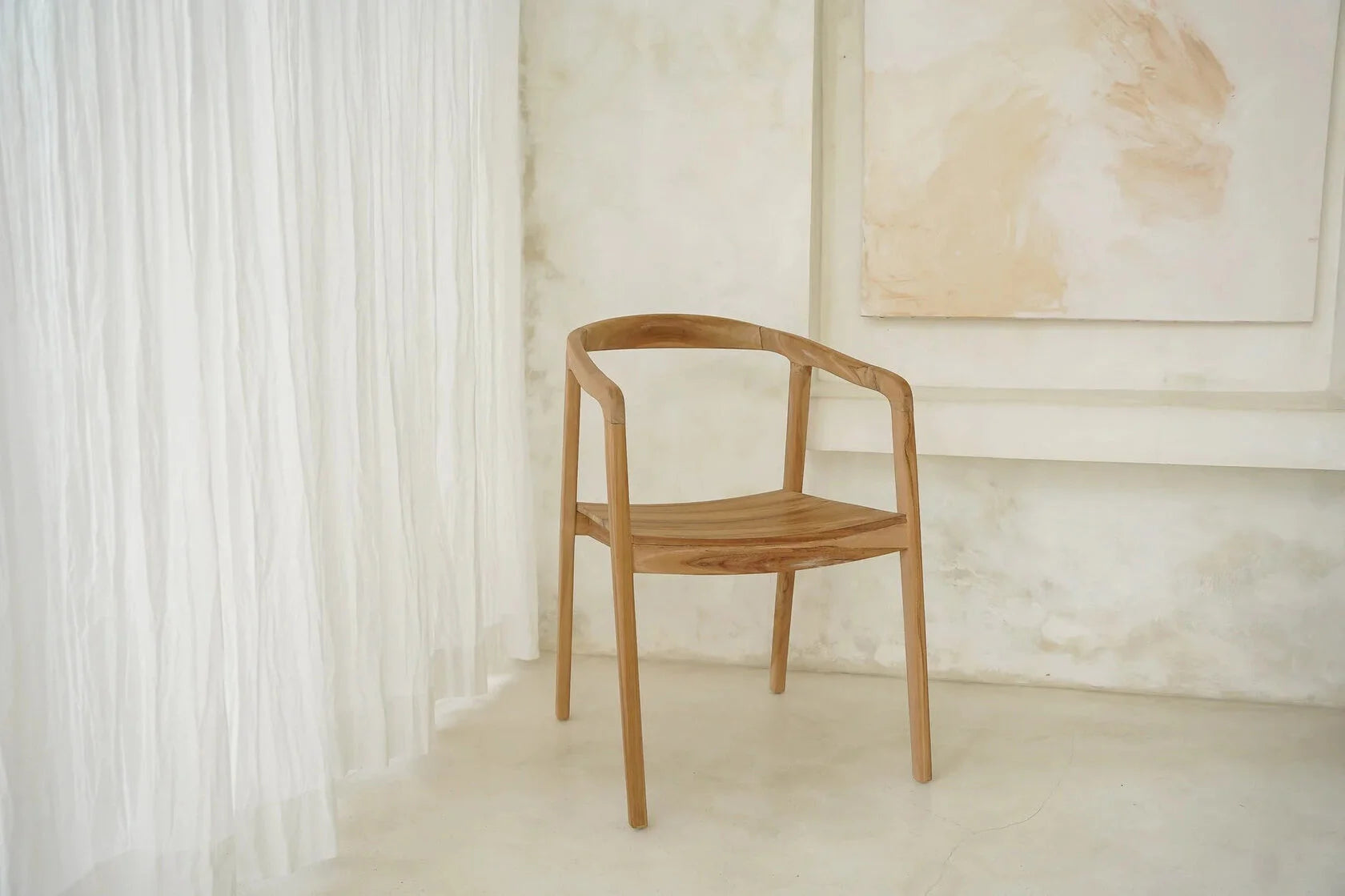 The Mediterranean Style Dining Chair Natural