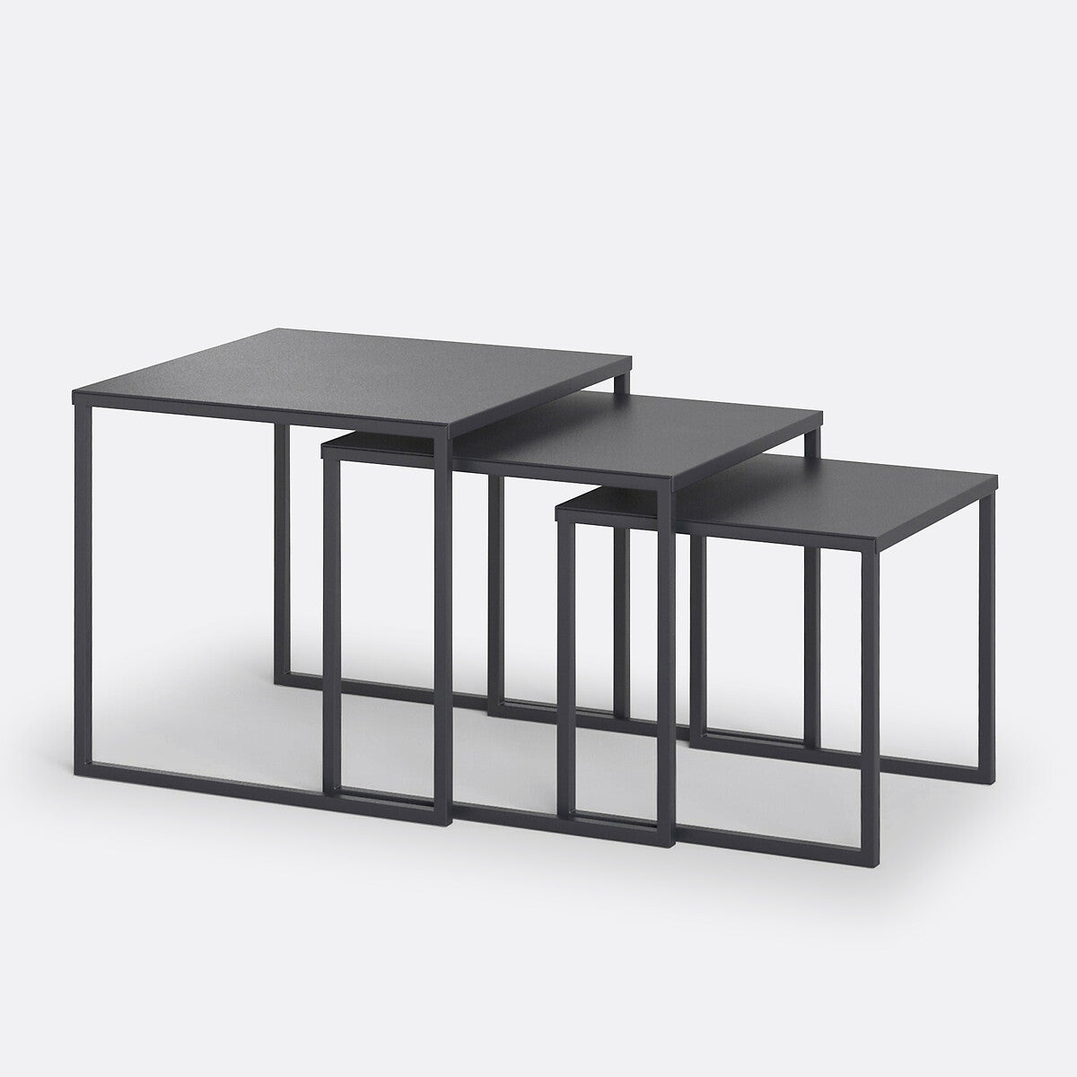 Hiba Set of 3 Steel Nesting Coffee Tables