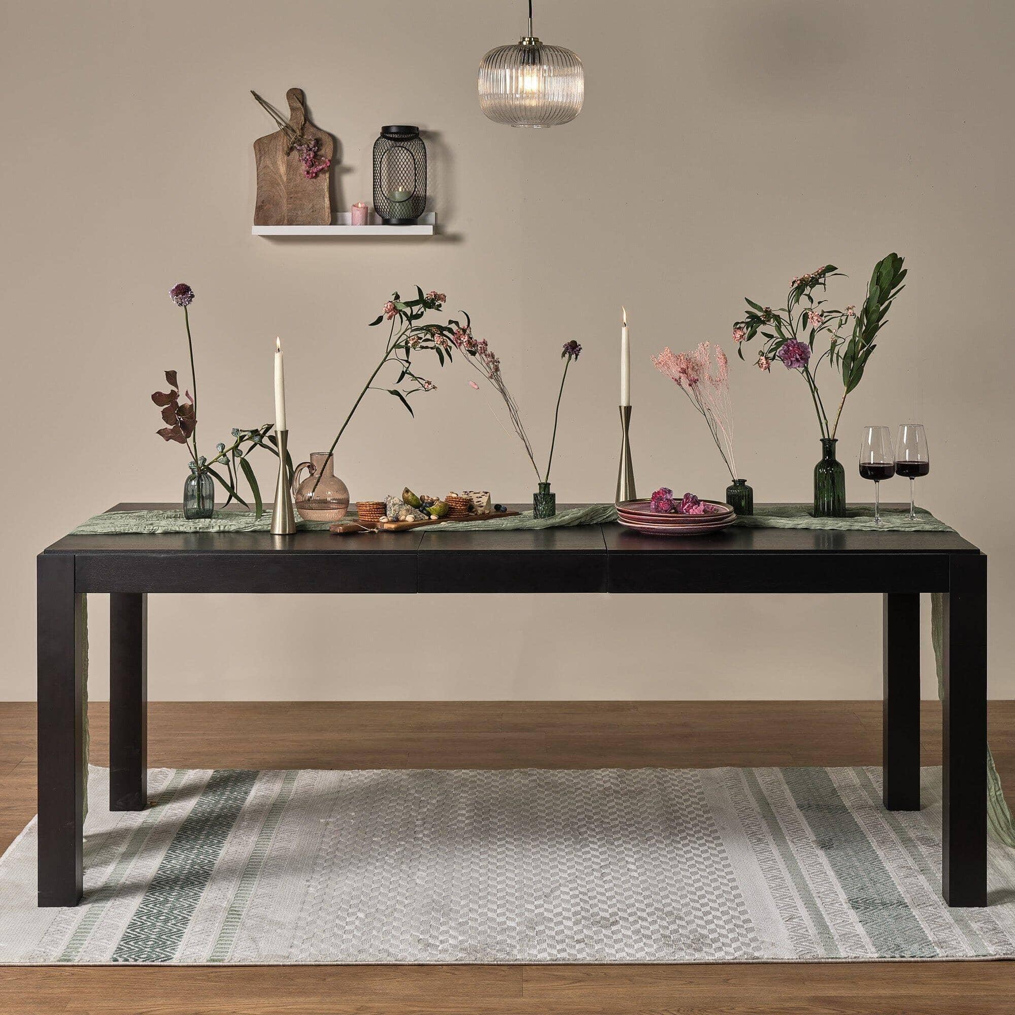 JOSEPH EXTENDING DARK GREY DINING TABLE