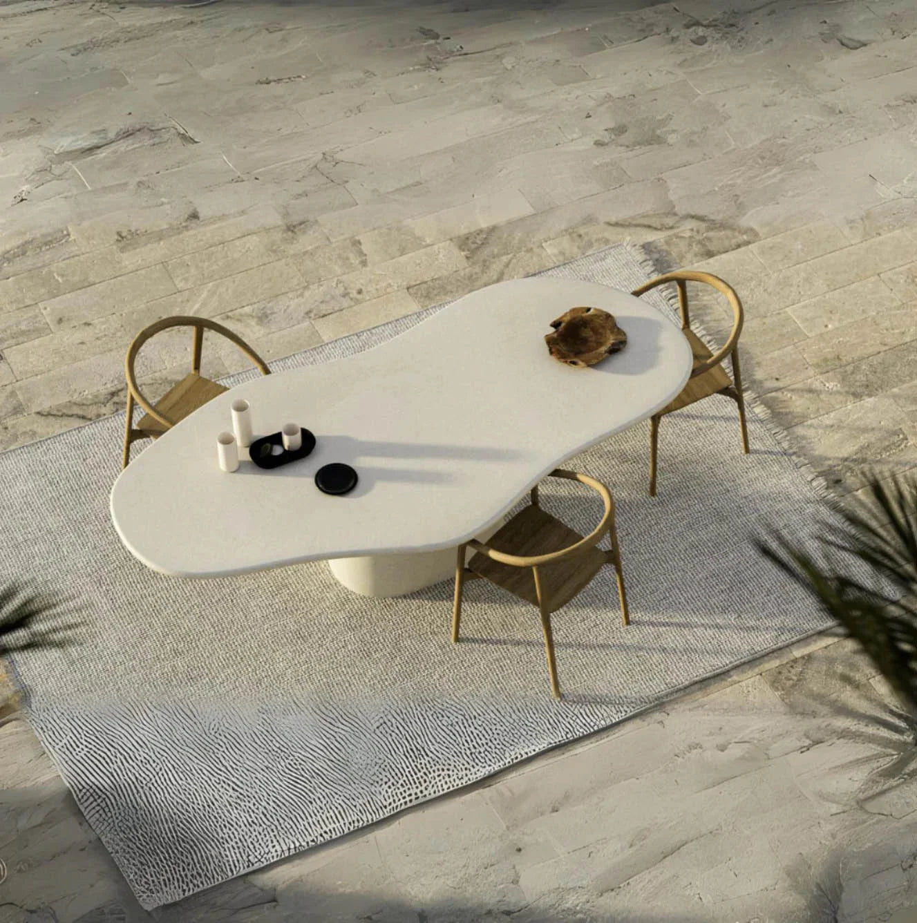The Santorini Organic Dining Table - S