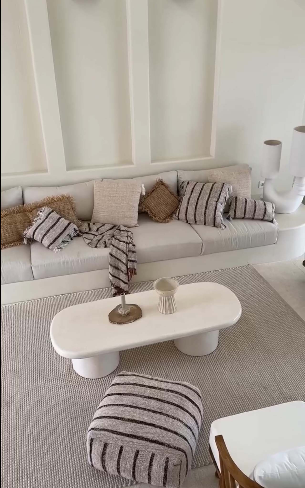 The Santorini oval coffee table