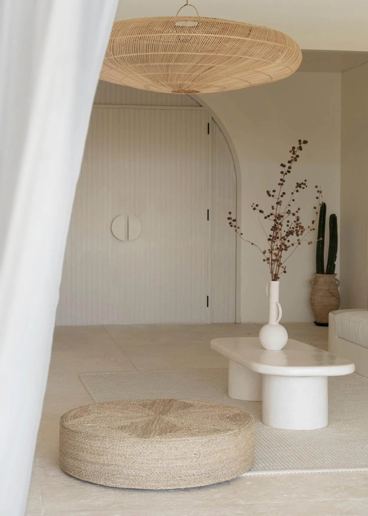 The Santorini oval coffee table
