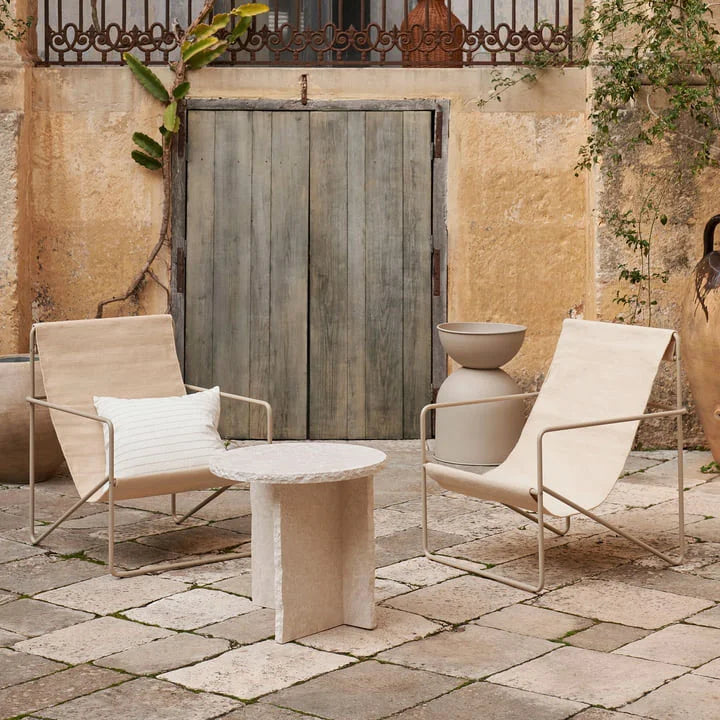 The Desert Lounge Chair white frame
